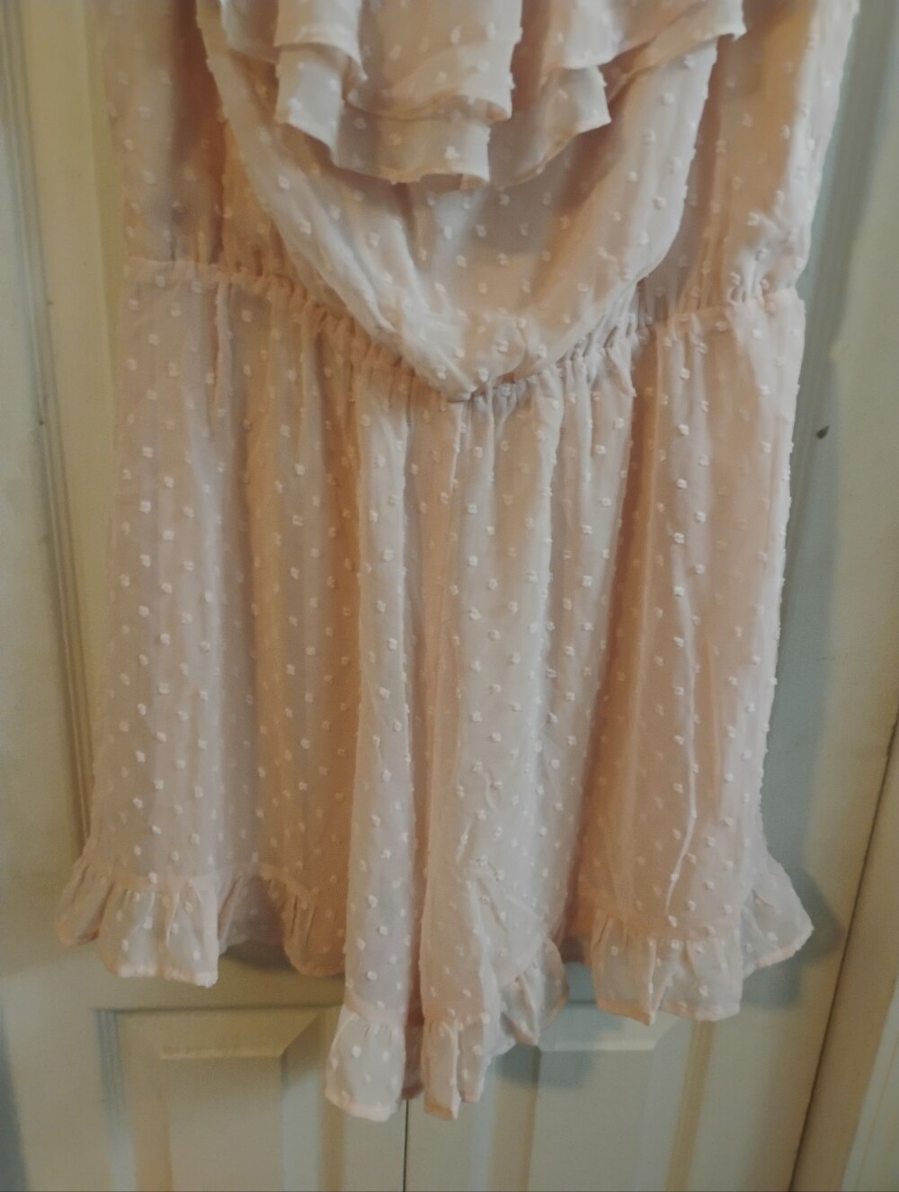 Lulu's Blush Pink Ruffle Romper - Picture 5 of 9